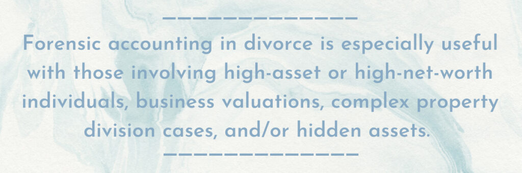 Forensic Accounting in Divorce | Citino Family Law LLC | Maria Citino
